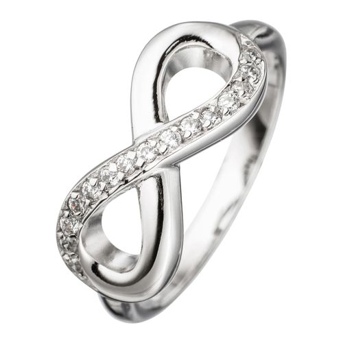 4061861058087 - Silberring JOBO Unendlichkeit Fingerringe Gr 54 Silber 925 (Sterlingsilber) silberfarben (silber 925) Damen 925 Silber mit Zirkonia 4061861058087 - Silberring JOBO Unendlichkeit Fingerringe Gr 54 Silber 925 (Sterlingsilber) silberfarben (silber 925) Damen 925 Silber mit Zirkonia