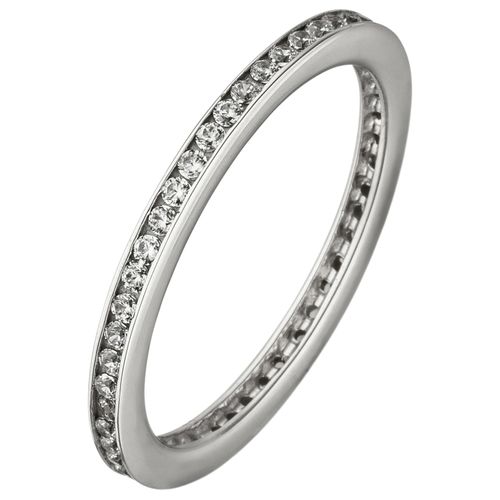 4061861139625 - Fingerring JOBO Fingerringe Gr 50 Silber 925 (Sterlingsilber) silberfarben (silber 925 weiß) Damen 925 Silber mit Zirkonia rundum