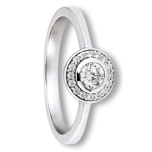 4067551167138 - Silberring Zirkonia Ring aus 925 Silber Fingerringe Gr 50 mit Zirkonia Silber 925 (Sterlingsilber) silberfarben (silber) Damen Silber Schmuck