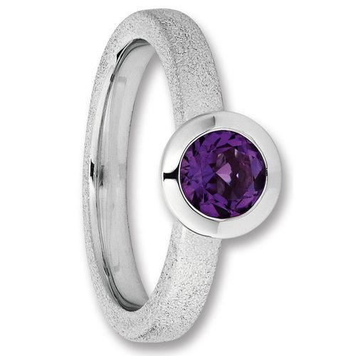 4067551984247 - Silberring Amethyst Ring aus 925 Silber Fingerringe Gr 52 Silber 925 (Sterlingsilber) silberfarben (silber) Damen Silber Schmuck