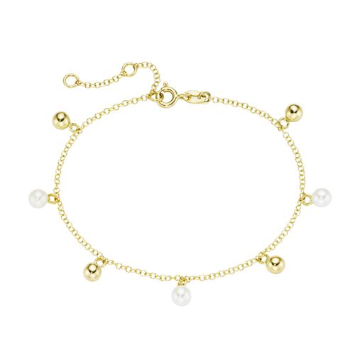4007810240547 - Armband LUIGI MERANO Süßwasserperlen + Goldkugeln Gold 585 Armbänder Gr 19 cm Gelbgold 585 goldfarben (gold) Luigi Merano 4007810240547 - Armband LUIGI MERANO Süßwasserperlen + Goldkugeln Gold 585 Armbänder Gr 19 cm Gelbgold 585 goldfarben (gold) Luigi Merano