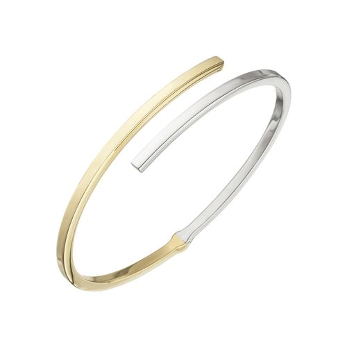 4061861075626 - Armreif JOBO Armbänder Gr Silber 925 (Sterlingsilber) silberfarben (silber 925) Damen Armreifen oval 925 Silber bicolor vergoldet 4061861075626 - Armreif JOBO Armbänder Gr Silber 925 (Sterlingsilber) silberfarben (silber 925) Damen Armreifen oval 925 Silber bicolor vergoldet