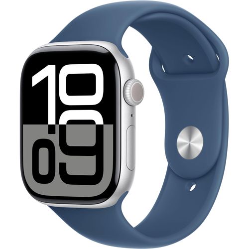 0195949564017 - Smartwatch APPLE Watch Series 10 Aluminium Smartwatches Gr 46 mm Cellular M L Sport Band silberfarben (silber) Bestseller 0195949564017 - Smartwatch APPLE Watch Series 10 Aluminium Smartwatches Gr 46 mm Cellular M L Sport Band silberfarben (silber) Bestseller