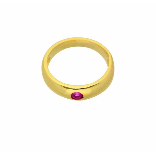 4065633207802 - Ketten-Anhänger ADELIA´S Damen Goldschmuck 585 Gold Anhänger Taufring mit Rubin Ø 112 mm Schmuckanhänger Gr Gelbgold 585 rot Damen 585 Gold mit Rubin Goldschmuck für