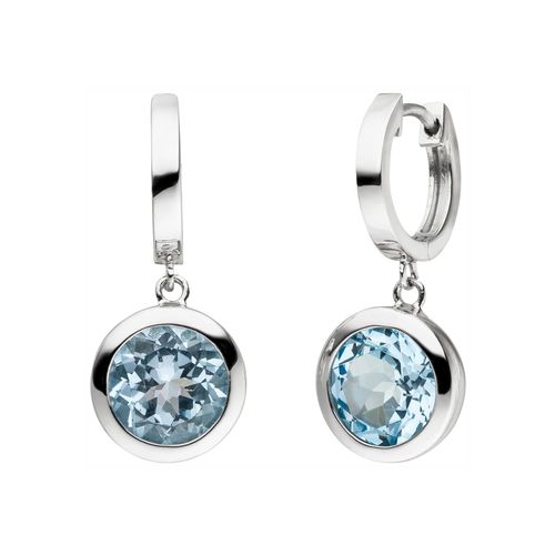 4061861157285 - Paar Creolen JOBO Ohrringe Gr Silber 925 (Sterlingsilber) silberfarben (silber 925 blau) Damen 925 Silber mit Blautopas 4061861157285 - Paar Creolen JOBO Ohrringe Gr Silber 925 (Sterlingsilber) silberfarben (silber 925 blau) Damen 925 Silber mit Blautopas