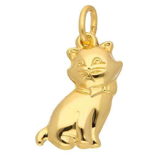 4059468445744 - Ketten-Anhänger ADELIA´S 333 Gold Anhänger Katze Schmuckanhänger Gr Kinder Gelbgold 333 goldfarben (gold) Damen Anhänger Goldschmuck für