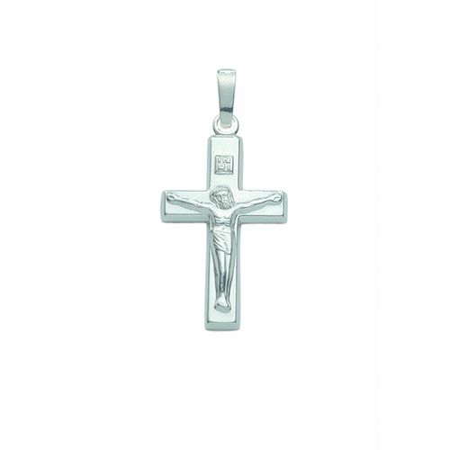 4065633259481 - Kette mit Anhänger ADELIA´S 925 Silber Kreuz Korpus Halsketten Gr Silber 925 (Sterlingsilber) silberfarben (silber) Damen Schmuckset - Set mit Halskette