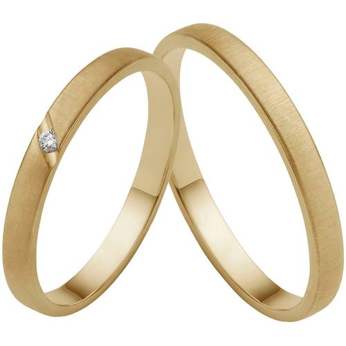 4007972850905 - Trauring FIRETTI Schmuck Geschenk Gold 375 Hochzeit Ehering LIEBE Fingerringe Gr 50 ohne Brillant Gelbgold 375 25 mm gelb (gelbgoldfarben) Trauringe Made in Germany - wahlweise mit oder ohne Brillant