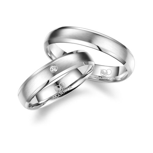 4069415265066 - Partnerring MARRYA MARRYA Silber Ringe Trauringe Eheringe Partnerringe Fingerringe Gr 48 Silber 925 (Sterlingsilber) silberfarben (herren ring silber) Damen