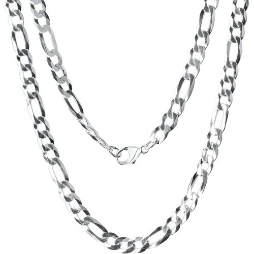 4068222179634 - Silberkette FIRETTI Schmuck Geschenk Silber 925 Halsschmuck Halskette Figarokette Halsketten Gr 55 Silber 925 (Sterlingsilber) Breite 8 mm silberfarben Damen 4068222179634 - Silberkette FIRETTI Schmuck Geschenk Silber 925 Halsschmuck Halskette Figarokette Halsketten Gr 55 Silber 925 (Sterlingsilber) Breite 8 mm silberfarben Damen