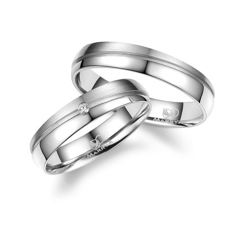 4069415266360 - Partnerring MARRYA MARRYA Silber Ringe Trauringe Eheringe Partnerringe Fingerringe Gr 48 Silber 925 (Sterlingsilber) silberfarben (herren ring silber) Damen