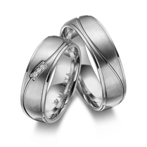 4069415249615 - Partnerring MARRYA MARRYA Titan Ringe Trauringe Eheringe Partnerringe Fingerringe Gr 48 Titan silberfarben (damen ring silber) Damen