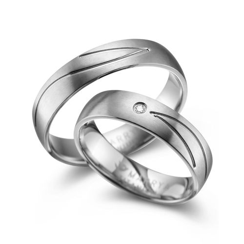 4069415241404 - Partnerring MARRYA MARRYA Titan Ringe Trauringe Eheringe Partnerringe Fingerringe Gr 48 Titan silberfarben (herren ring silber) Damen