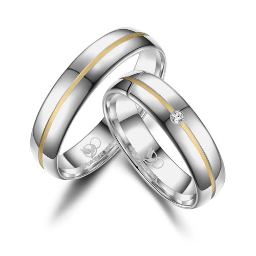 4069415269897 - Partnerring MARRYA MARRYA Silber Ringe Trauringe Eheringe Partnerringe Fingerringe Gr 48 Silber 925 (Sterlingsilber) silberfarben (damen ring silber gold) Damen