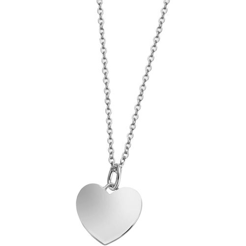 4067377185859 - Kette mit Anhänger FIRETTI Schmuck Geschenk Silber 925 Halsschmuck Halskette Herz Halsketten Gr Silber 925 (Sterlingsilber) Länge 45 cm Breite 13 mm silberfarben Damen