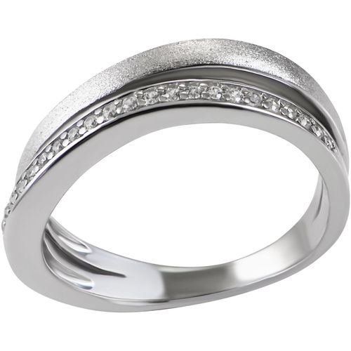 4067377134437 - Fingerring FIRETTI Schmuck Geschenk Silber 925 Damenring Ring Fingerringe Gr 54 Silber 925 (Sterlingsilber) 26 mm silberfarben (silberfarben kristallweiß kristallweiß) Damen mit Zirkonia (synth)