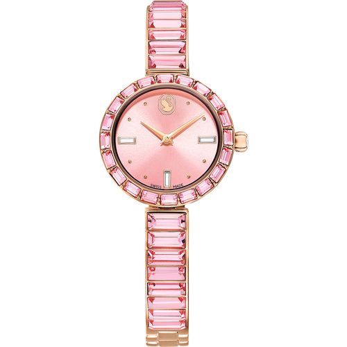 9009656798904 - Quarzuhr SWAROVSKI MATRIX BANGLE Armbanduhren goldfarben (roségoldfarben rosa) Damen Armbanduhr Damenuhr analog Swarovski-Kristalle Swiss Made