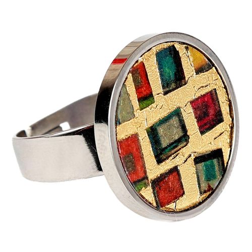 4006046424844 - Fingerring DEMARIE Edelstahl mit Silber- Goldeinlage Fingerringe Gr 020 (637) Edelstahl bunt (mehrfarbig) Damen 4006046424844 - Fingerring DEMARIE Edelstahl mit Silber- Goldeinlage Fingerringe Gr 020 (637) Edelstahl bunt (mehrfarbig) Damen