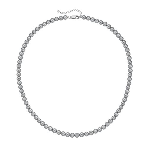 4007810176679 - Perlenkette SMART JEWEL mit Muschel-Perlen Silber 925 Halsketten Gr 52 cm Silber 925 (Sterlingsilber) grau 4007810176679 - Perlenkette SMART JEWEL mit Muschel-Perlen Silber 925 Halsketten Gr 52 cm Silber 925 (Sterlingsilber) grau