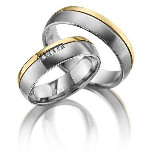 4069415306820 - Trauring MARRYA MARRYA Titan Ringe Trauringe Eheringe Partnerringe Fingerringe Gr 48 Titan goldfarben (damen ring gold silber) Damen 4069415306820 - Trauring MARRYA MARRYA Titan Ringe Trauringe Eheringe Partnerringe Fingerringe Gr 48 Titan goldfarben (damen ring gold silber) Damen
