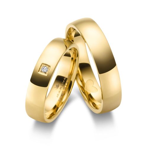 4069415291225 - Trauring MARRYA MARRYA Edelstahl Ringe Trauringe Eheringe Partnerringe Fingerringe Gr 48 Edelstahl goldfarben (damen ring gold) Damen