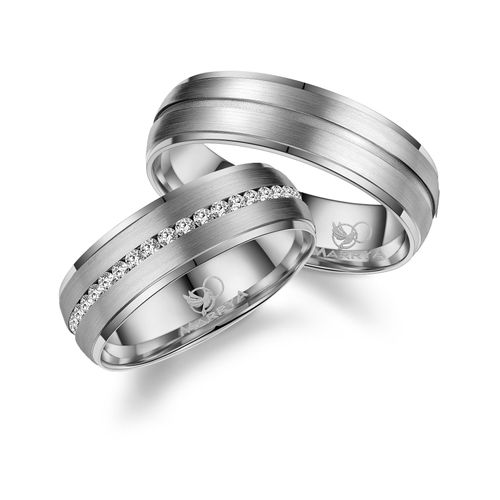 4069415347649 - Verlobungsring MARRYA MARRYA Titan Ringe Trauringe Eheringe Partnerringe Fingerringe Gr 48 Titan silberfarben (damen ring silber) Damen