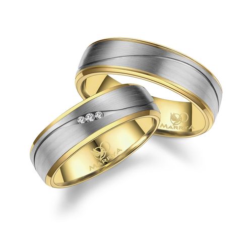 4069415314627 - Trauring MARRYA MARRYA Titan Ringe Trauringe Eheringe Partnerringe Fingerringe Gr 48 Titan silberfarben (damen ring silber gold) Damen