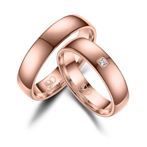4069415310469 - Trauring MARRYA MARRYA Titan Ringe Trauringe Eheringe Partnerringe Fingerringe Gr 48 Titan rosegold (damen ring rosé) Damen