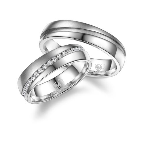 4069415286542 - Trauring MARRYA MARRYA Edelstahl Ringe Trauringe Eheringe Partnerringe Fingerringe Gr 48 Edelstahl silberfarben (damen ring silber) Damen