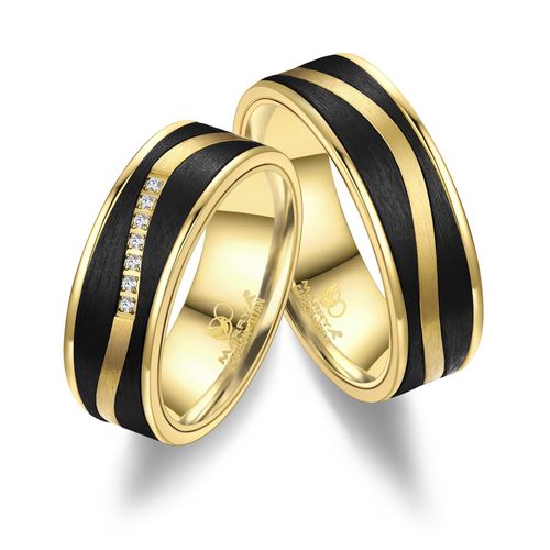 4069415283954 - Trauring MARRYA MARRYA Carbon Ringe Trauringe Eheringe Partnerringe Fingerringe Gr 48 Carbon schwarz (herren ring schwarz gold) Damen 4069415283954 - Trauring MARRYA MARRYA Carbon Ringe Trauringe Eheringe Partnerringe Fingerringe Gr 48 Carbon schwarz (herren ring schwarz gold) Damen