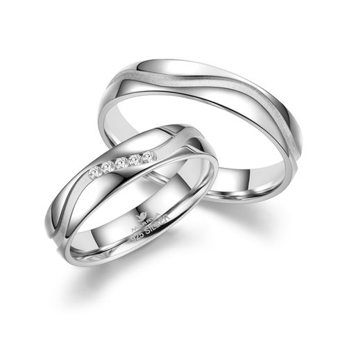 4069415300064 - Trauring MARRYA MARRYA Silber Ringe Trauringe Eheringe Partnerringe Fingerringe Gr 48 Silber 925 (Sterlingsilber) silberfarben (damen ring silber) Damen