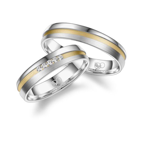 4069415300842 - Trauring MARRYA MARRYA Silber Ringe Trauringe Eheringe Partnerringe Fingerringe Gr 48 Silber 925 (Sterlingsilber) silberfarben (damen ring silber gold) Damen