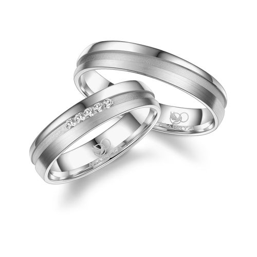 4069415298774 - Trauring MARRYA MARRYA Silber Ringe Trauringe Eheringe Partnerringe Fingerringe Gr 48 Silber 925 (Sterlingsilber) silberfarben (herren ring silber) Damen