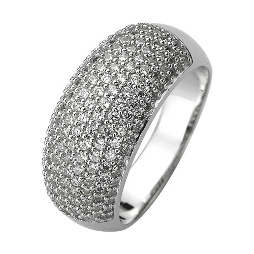 4061861144117 - Fingerring JOBO Fingerringe Gr 50 Silber 925 (Sterlingsilber) silberfarben (silber 925 weiß) Damen Fingerringe 925 Silber mit 158 Zirkonia