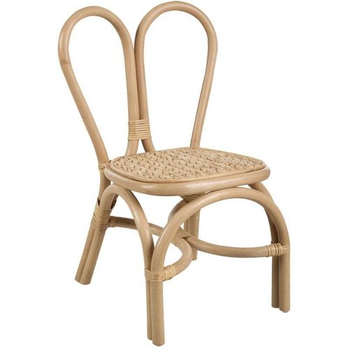 4255664884381 - Beliani - Kinderstuhl Naturfarben aus Rattan Handgefertigt Indoor Outdoor Boho Stil für Kinderzimmer