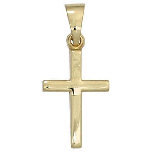 4061861027502 - Kreuz-Anhänger JOBO Anhänger Kreuz Schmuckanhänger Gr Gelbgold 333 goldfarben (gelbgold 333) Damen 333 Gold