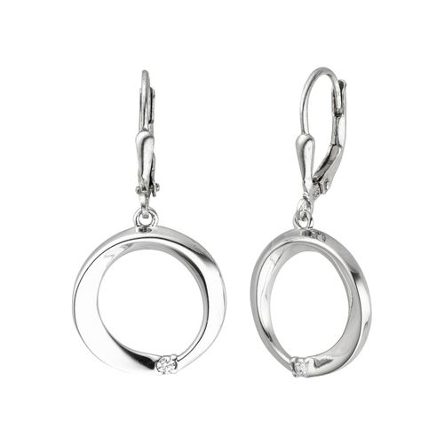 4061861146760 - Paar Ohrhänger JOBO Ohrringe Gr Silber 925 (Sterlingsilber) silberfarben (silber 925 weiß) Damen 925 Silber mit 2 Zirkonia 4061861146760 - Paar Ohrhänger JOBO Ohrringe Gr Silber 925 (Sterlingsilber) silberfarben (silber 925 weiß) Damen 925 Silber mit 2 Zirkonia