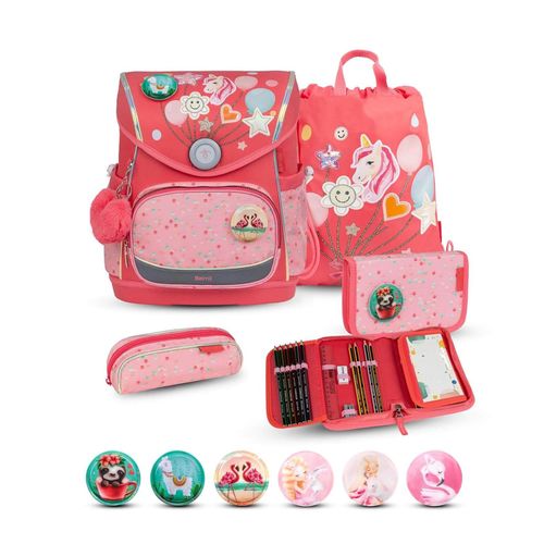 8605036884918 - Rucksack Compact Plus Premium Schulranzen Set 5-t Rose Quartz Tasche