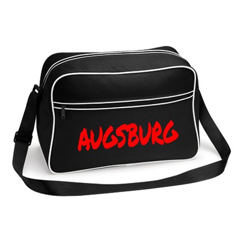 4068859494933 - multifanshop Retrotasche - Augsburg - Textmarker - Druck rot - Tasche 4068859494933 - multifanshop Retrotasche - Augsburg - Textmarker - Druck rot - Tasche