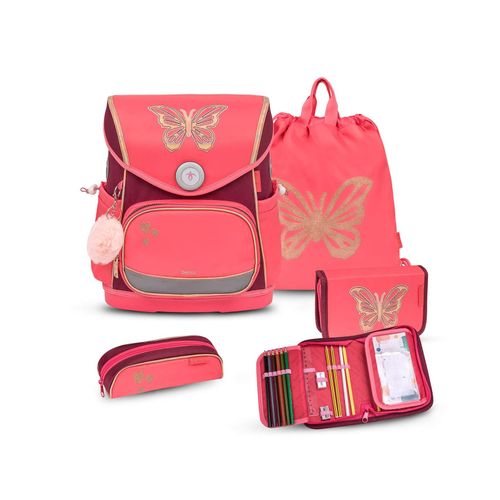 8605036847340 - Rucksack Compact Plus Premium Schulranzen Set 4-t Coral Federtasche