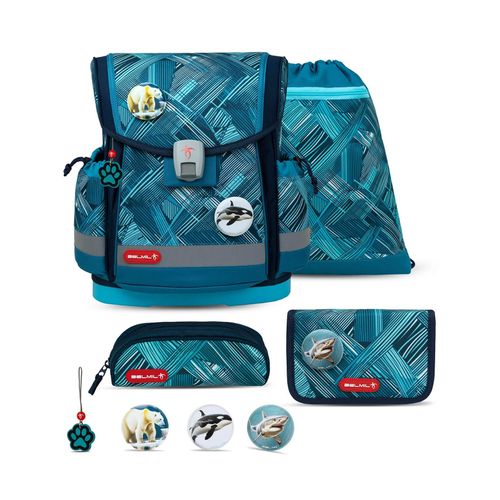 8605036866242 - Rucksack Classy Plus ergonomisches Schulranzen-Set 5-teilig Ice Blue