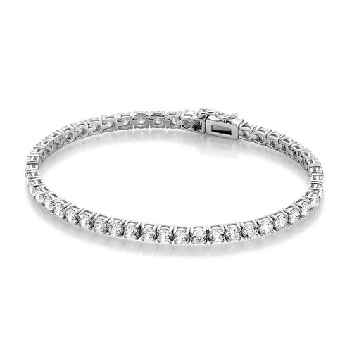 4007810224103 - Tennisarmband GIORGIO MARTELLO MILANO Tennisarmband mit Zirkonia Steinen Silber 925 Armbänder Gr 175 cm Silber 925 (Sterlingsilber) silberfarben (silber) Damen Tennisarmbänder