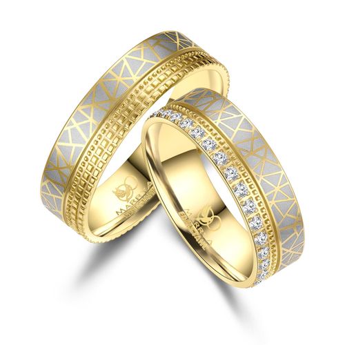 4069415261686 - Partnerring MARRYA MARRYA Edelstahl Ringe Trauringe Eheringe Partnerringe Fingerringe Gr 48 Edelstahl goldfarben (herren ring silber gold) Damen 4069415261686 - Partnerring MARRYA MARRYA Edelstahl Ringe Trauringe Eheringe Partnerringe Fingerringe Gr 48 Edelstahl goldfarben (herren ring silber gold) Damen