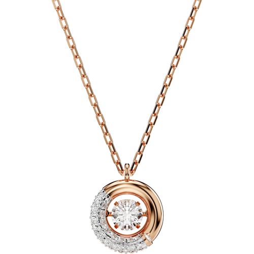 9009656922576 - Kette mit Anhänger SWAROVSKI Schmuck Geschenk Halskette Dextera 5692257 Halsketten Gr Metall Länge 45 cm weiß (roségoldfarben metallfarben kristallweiß) Damen mit Zirkonia (synth)