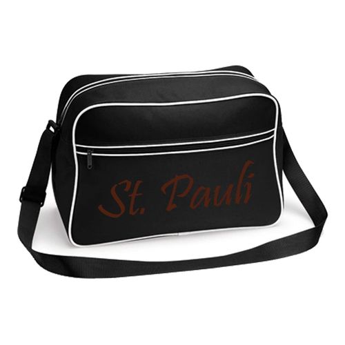 4068859524562 - multifanshop Retrotasche - St Pauli - Schriftzug - Druck braun - Tasche 4068859524562 - multifanshop Retrotasche - St Pauli - Schriftzug - Druck braun - Tasche