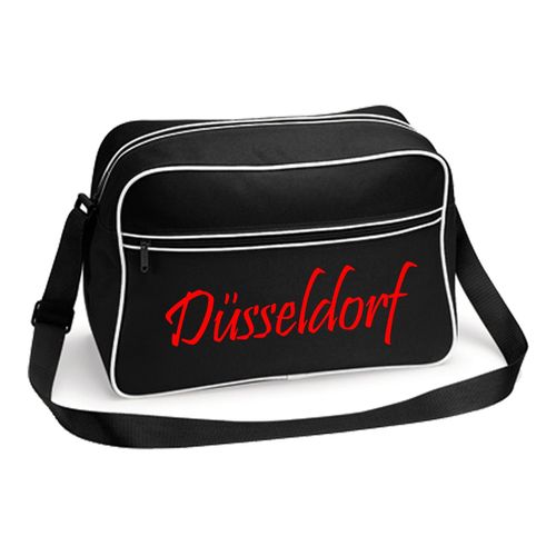 4068859529390 - multifanshop Retrotasche - Düsseldorf - Schriftzug - Druck rot - Tasche 4068859529390 - multifanshop Retrotasche - Düsseldorf - Schriftzug - Druck rot - Tasche