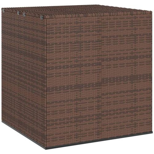 8720286669341 - Bonnevie - Garten-Kissenbox pe Rattan 100x975x104 cm Braun vidaXL557988