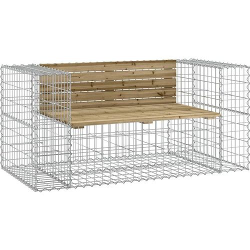 8720845446444 - Bonnevie - GartenbankParkbank aus Gabionen 143x71x655 cm Kiefernholz Imprägniert vidaXL 8720845446444 - Bonnevie - GartenbankParkbank aus Gabionen 143x71x655 cm Kiefernholz Imprägniert vidaXL