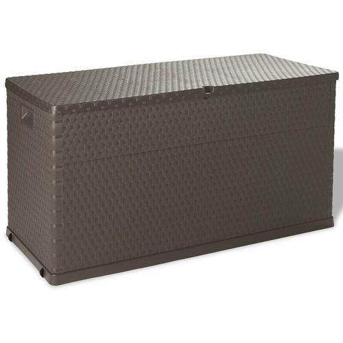 8718475590484 - Bonnevie - Garten-Aufbewahrungsbox Braun 120x56x63 cm pp Rattan vidaXL442958