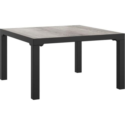 8720845760861 - Bonnevie - Garten-Couchtisch Garten-Beistelltische Grau 55x55x31 cm dpc und Stahl vidaXL